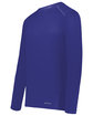 Holloway Adult Essential Long Sleeve T-Shirt Powered By Coolcore purple ModelQrt