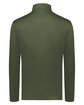 Holloway Adult Quarter-Zip Pullover Powered by Coolcore olive ModelBack