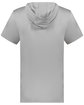 Holloway Adult Short Sleeve Hoodie Powered by Coolcore athletic grey ModelBack