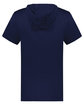 Holloway Adult Short Sleeve Hoodie Powered by Coolcore navy ModelBack