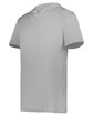 Holloway Adult Short Sleeve Hoodie Powered by Coolcore athletic grey ModelQrt