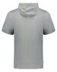 Holloway Adult Ventura Soft Knit Short Sleeve Hoodie grey heather ModelBack