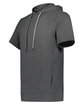 Holloway Adult Ventura Soft Knit Short Sleeve Hoodie carbon heather ModelQrt