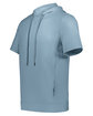 Holloway Adult Ventura Soft Knit Short Sleeve Hoodie storm ModelQrt