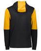 Holloway Adult All-American Team Hoodie black/ gold htr ModelBack