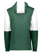 Holloway Adult All-American Team Hoodie d green htr/ wht ModelBack