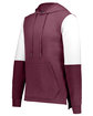 Holloway Adult All-American Team Hoodie maroon htr/ wht ModelQrt