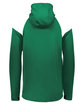 Holloway Adult Limitless Quarter-Zip Hoodie dark green/ wht ModelBack