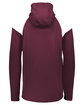 Holloway Adult Limitless Quarter-Zip Hoodie maroon/ white ModelBack