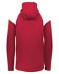 Holloway Adult Limitless Quarter-Zip Hoodie scarlet/ white ModelBack