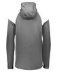 Holloway Adult Limitless Quarter-Zip Hoodie carbon/ white ModelBack