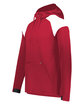 Holloway Adult Limitless Quarter-Zip Hoodie scarlet/ white ModelQrt