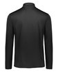 Holloway Adult Prism Bold Quarter-Zip Pullover black/ orange ModelBack