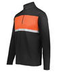 Holloway Adult Prism Bold Quarter-Zip Pullover black/ orange ModelQrt