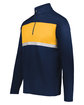 Holloway Adult Prism Bold Quarter-Zip Pullover navy/ gold ModelQrt