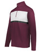 Holloway Adult Prism Bold Quarter-Zip Pullover maroon/ white ModelQrt