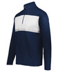 Holloway Adult Prism Bold Quarter-Zip Pullover navy/ white ModelQrt