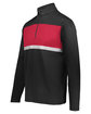 Holloway Adult Prism Bold Quarter-Zip Pullover black/ scarlet ModelQrt