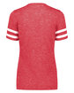 Holloway Ladies' Monterey T-Shirt scarlet htr/ wht ModelBack