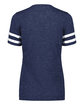 Holloway Ladies' Monterey T-Shirt navy heathr/ wht ModelBack