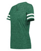 Holloway Ladies' Monterey T-Shirt d green htr/ wht ModelQrt