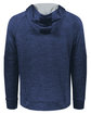 Holloway Adult All-Pro Performance Fleece Hoodie navy htr/ silver ModelBack