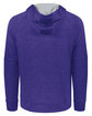 Holloway Adult All-Pro Performance Fleece Hoodie purp htr/ silver ModelBack