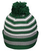 Holloway Adult Spirit Pom Beanie d g/ htr gr/ wht ModelBack