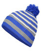 Holloway Adult Spirit Pom Beanie roy/ htr gr/ wht ModelQrt