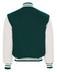 Holloway Adult Varsity Jacket myrtle/ white ModelBack