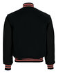 Holloway Adult Varsity Jacket blk / scrl/ wh ModelBack