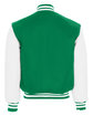 Holloway Adult Varsity Jacket kelly/ white ModelBack