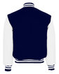 Holloway Adult Varsity Jacket true navy/ white ModelBack