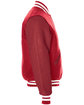 Holloway Adult Varsity Jacket scrl/ scrl/ wht ModelSide