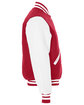 Holloway Adult Varsity Jacket scarlet/ white ModelSide