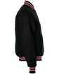 Holloway Adult Varsity Jacket blk / scrl/ wh ModelSide