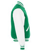 Holloway Adult Varsity Jacket kelly/ white ModelSide