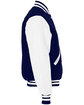 Holloway Adult Varsity Jacket true navy/ white ModelSide