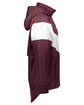 Holloway Adult Potomac Jacket maroon/ white ModelSide