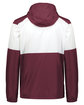 Holloway Adult SeriesX Hooded Jacket maroon/ white ModelBack