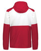 Holloway Adult SeriesX Hooded Jacket scarlet/ white ModelBack