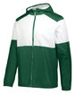 Holloway Adult SeriesX Hooded Jacket dark green/ wht ModelQrt