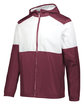 Holloway Adult SeriesX Hooded Jacket maroon/ white ModelQrt