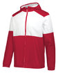 Holloway Adult SeriesX Hooded Jacket scarlet/ white ModelQrt