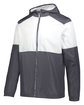 Holloway Adult SeriesX Hooded Jacket carbon/ white ModelQrt