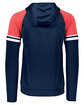 Holloway Adult Retro Grade Jacket navy/ scarlet ModelBack