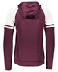 Holloway Adult Retro Grade Jacket maroon/ white ModelBack