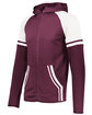 Holloway Adult Retro Grade Jacket maroon/ white ModelQrt