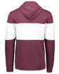 Holloway Adult All-American Hoodie maroon htr/ wht ModelBack