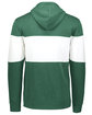 Holloway Adult All-American Hoodie d green htr/ wht ModelBack